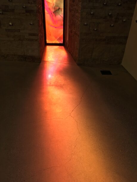 Tabernacle Stained Glass Light Across Floor