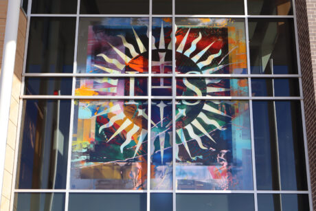 Chapel window from exterior